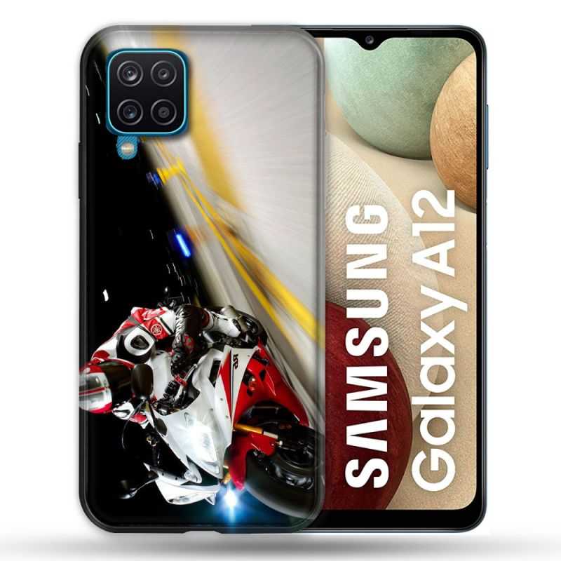 Coque Pour Samsung Galaxy A12 Moto Course GP R6