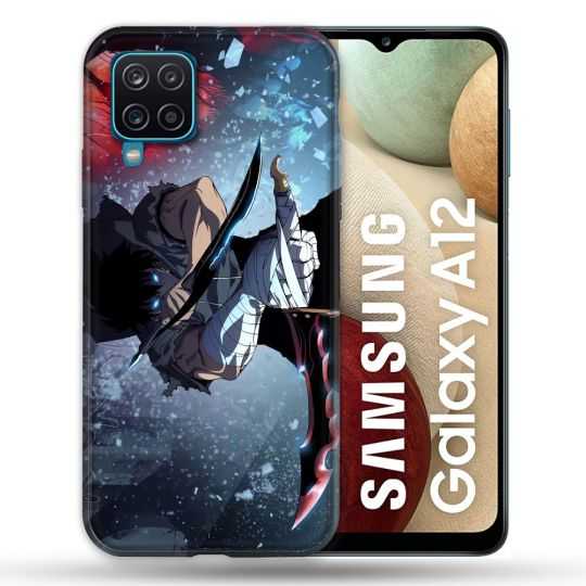 Coque Pour Samsung Galaxy A12 Manga Solo Leveling Sung Epee