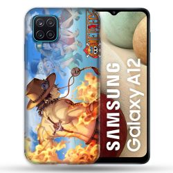 Coque Pour Samsung Galaxy A12 Manga One Piece Ace Color