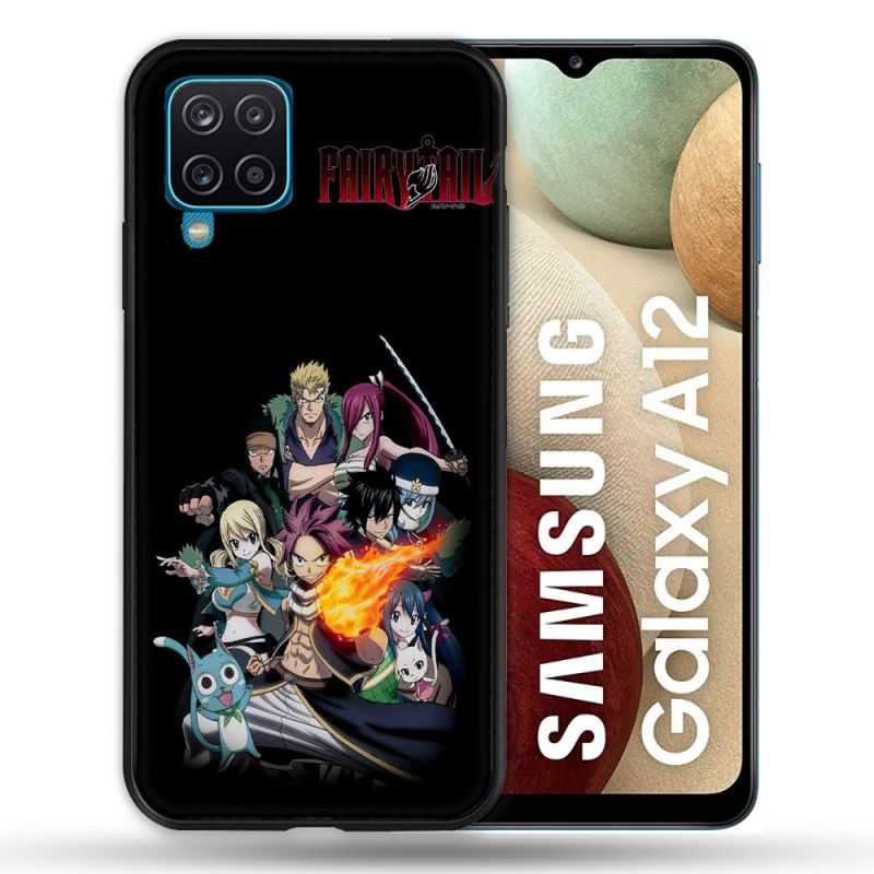 Coque Pour Samsung Galaxy A12 Manga Fairy Tail Logo Team