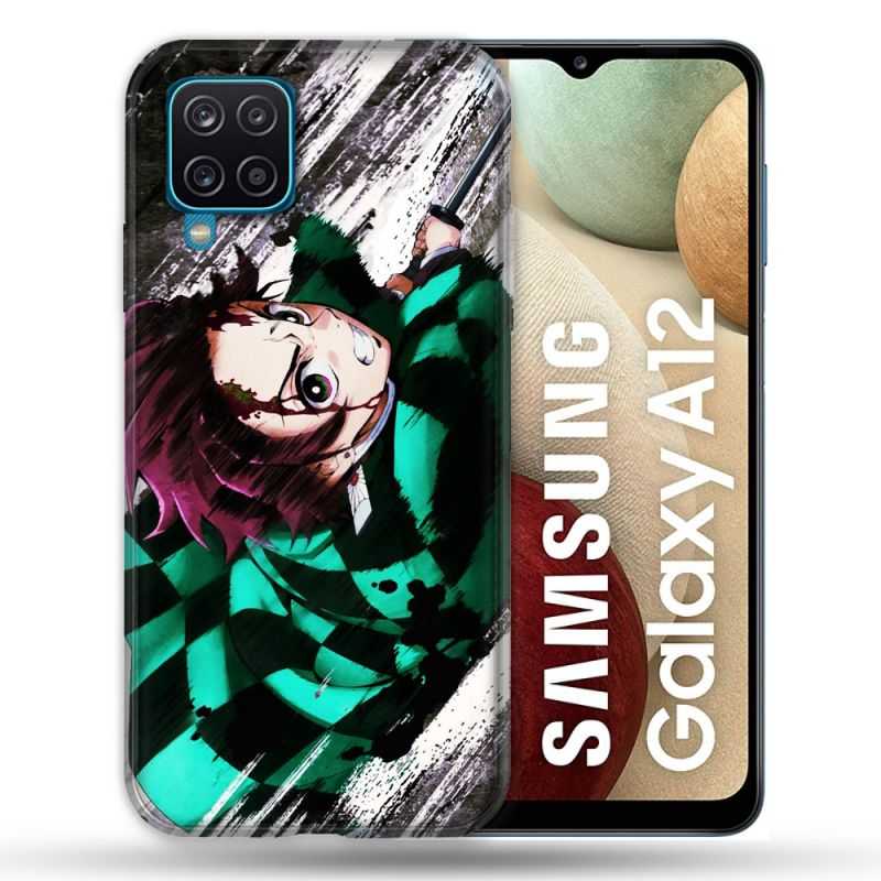 Coque Pour Samsung Galaxy A12 Manga Demon Slayer Tanjiro