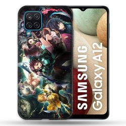 Coque Pour Samsung Galaxy A12 Manga Demon Slayer Groupe