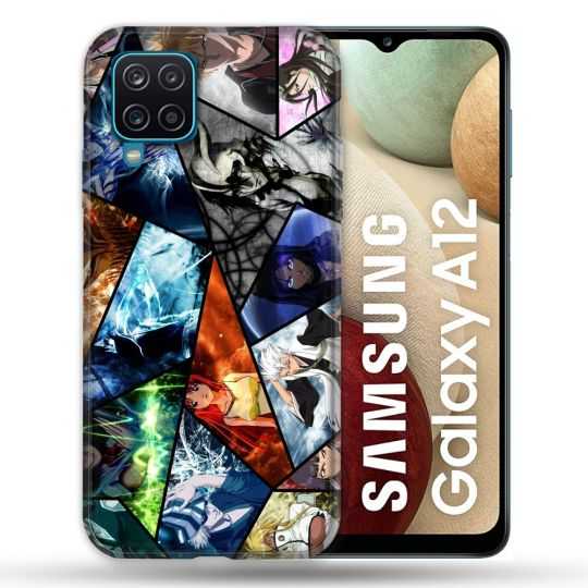 Coque Pour Samsung Galaxy A12 Manga Bleach Pele Mele