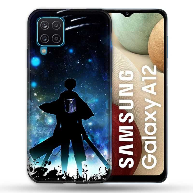Coque Pour Samsung Galaxy A12 Manga Attaque Titans Levi