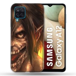 Coque Pour Samsung Galaxy A12 Manga Attaque Titans Eren Titan