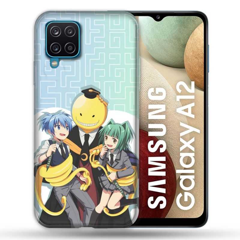 Coque Pour Samsung Galaxy A12 Manga Assassination Classroom Kuro Trio