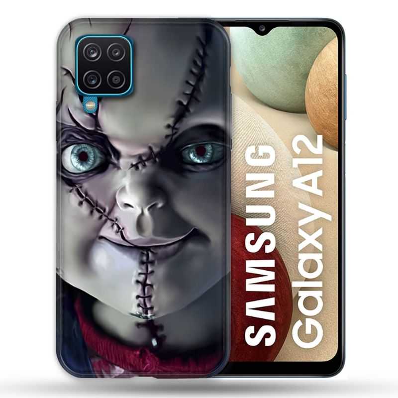 Coque Pour Samsung Galaxy A12 Horreur Chucky Cicatrice