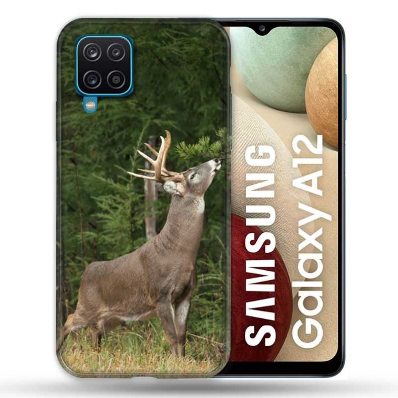 Coque Pour Samsung Galaxy A12 Chasse Cerf