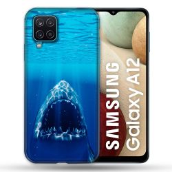 Coque Pour Samsung Galaxy A12 Animal Requin Dent