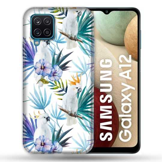 Coque Pour Samsung Galaxy A12 Animal Perroquet Peinture