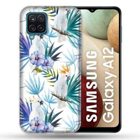 Coque Pour Samsung Galaxy A12 Animal Perroquet Peinture