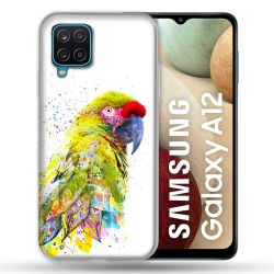 Coque Pour Samsung Galaxy A12 Animal Perroquet Jaune