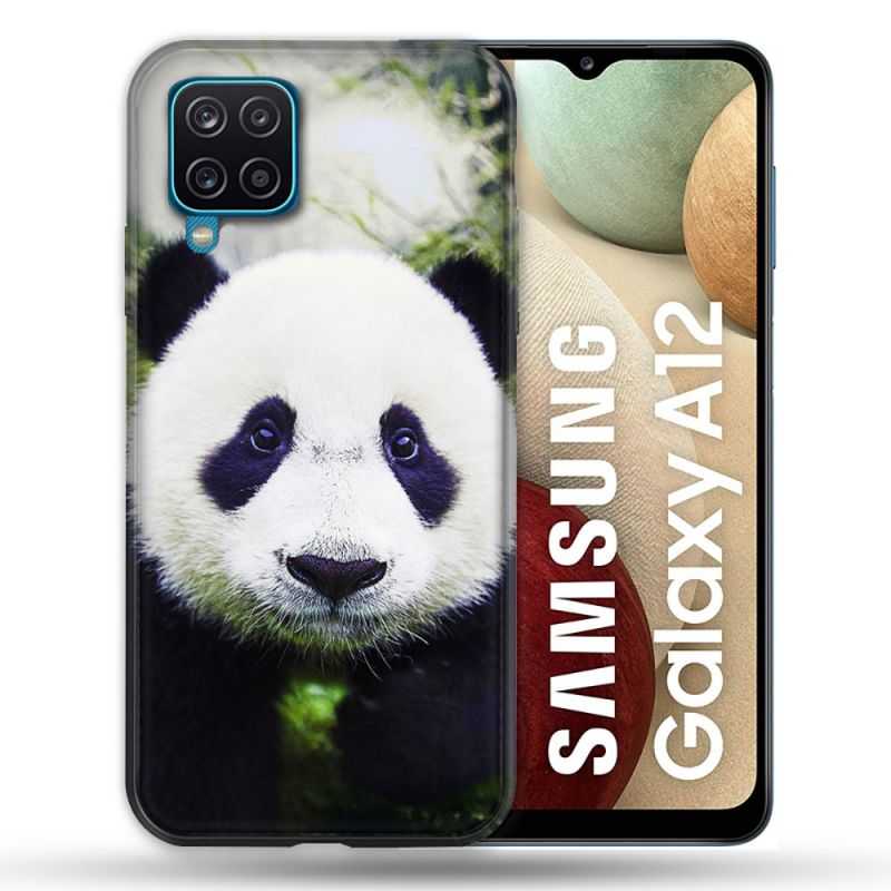 Coque Pour Samsung Galaxy A12 Animal Panda Color