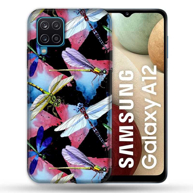 Coque Pour Samsung Galaxy A12 Animal Libellule