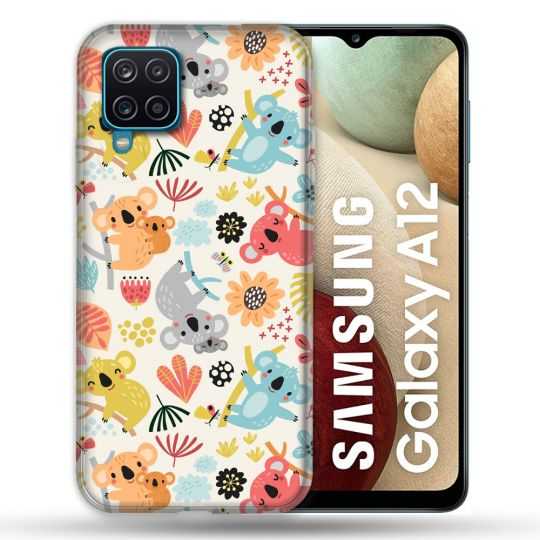 Coque Pour Samsung Galaxy A12 Animal Koala Pattern