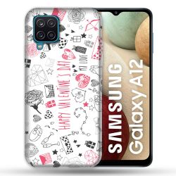Coque Pour Samsung Galaxy A12 Amour Valentines