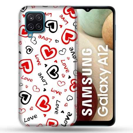 Coque Pour Samsung Galaxy A12 Amour Love