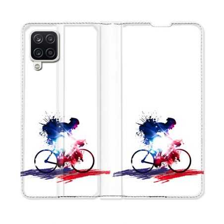 Housse Cuir Portefeuille Pour Samsung Galaxy A12 Sport Cyclisme France