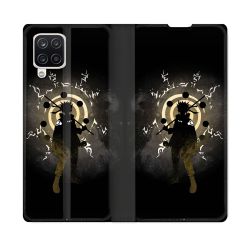 Housse Cuir Portefeuille Pour Samsung Galaxy A12 Manga Naruto Sage