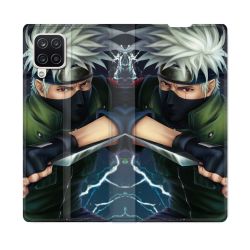 Housse Cuir Portefeuille Pour Samsung Galaxy A12 Manga Naruto Kakashi