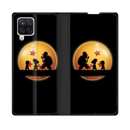 Housse Cuir Portefeuille Pour Samsung Galaxy A12 Manga Dragon Ball Vintage
