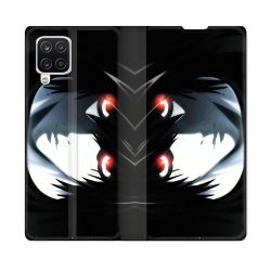 Housse Cuir Portefeuille Pour Samsung Galaxy A12 Manga Death Note L