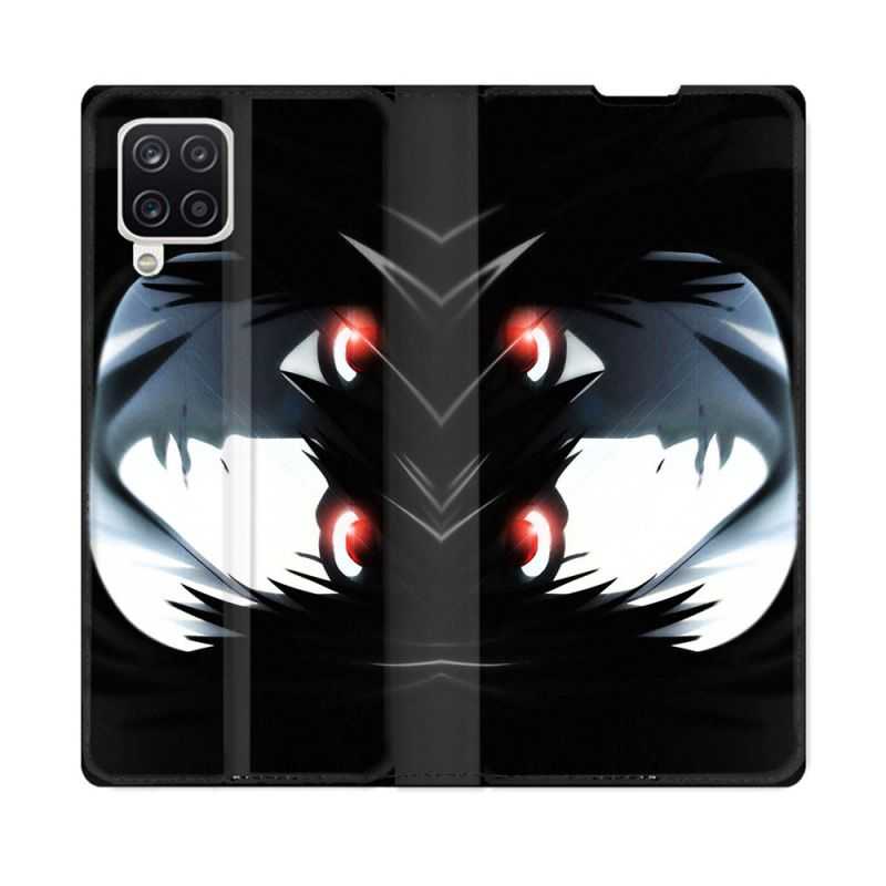 Housse Cuir Portefeuille Pour Samsung Galaxy A12 Manga Death Note L