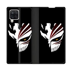 Housse Cuir Portefeuille Pour Samsung Galaxy A12 Manga Bleach Masque