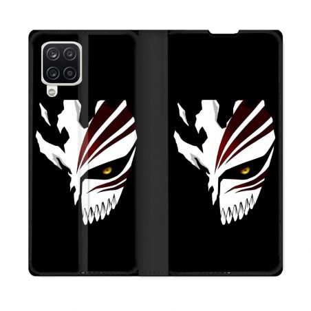 Housse Cuir Portefeuille Pour Samsung Galaxy A12 Manga Bleach Masque