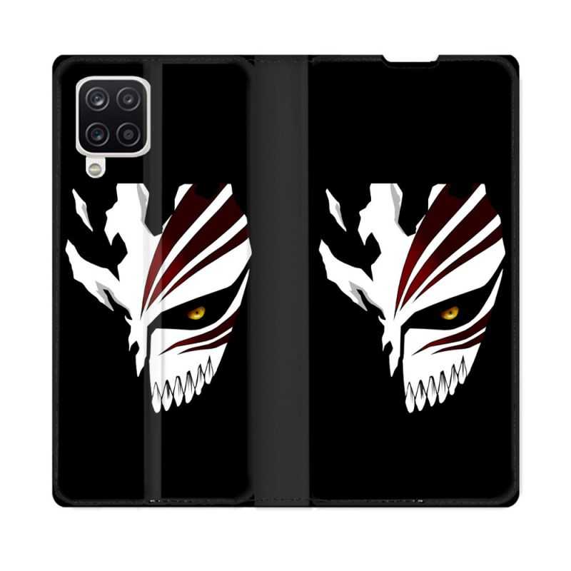 Housse Cuir Portefeuille Pour Samsung Galaxy A12 Manga Bleach Masque