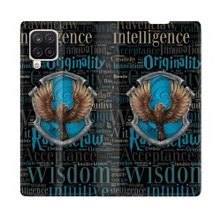 Housse Cuir Portefeuille Pour Samsung Galaxy A12 Harry Potter Serdaigle