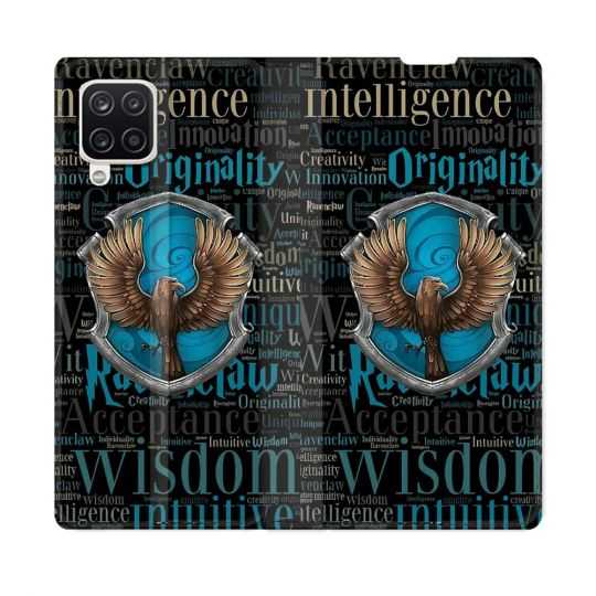 Housse Cuir Portefeuille Pour Samsung Galaxy A12 Harry Potter Serdaigle