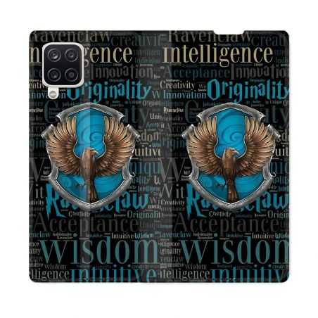 Housse Cuir Portefeuille Pour Samsung Galaxy A12 Harry Potter Serdaigle