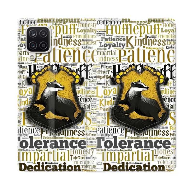 Housse Cuir Portefeuille Pour Samsung Galaxy A12 Harry Potter Poursouffle