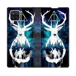 Housse Cuir Portefeuille Pour Samsung Galaxy A12 Harry Potter Patronome
