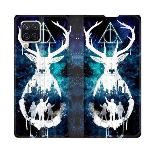 Housse Cuir Portefeuille Pour Samsung Galaxy A12 Harry Potter Patronome