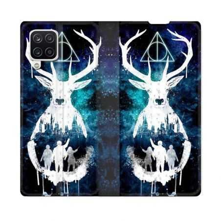 Housse Cuir Portefeuille Pour Samsung Galaxy A12 Harry Potter Patronome