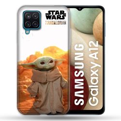 Coque Pour Samsung Galaxy A12 Star Wars - Yoda bebe soleil
