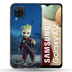 Coque Pour Samsung Galaxy A12 Groot Bleu