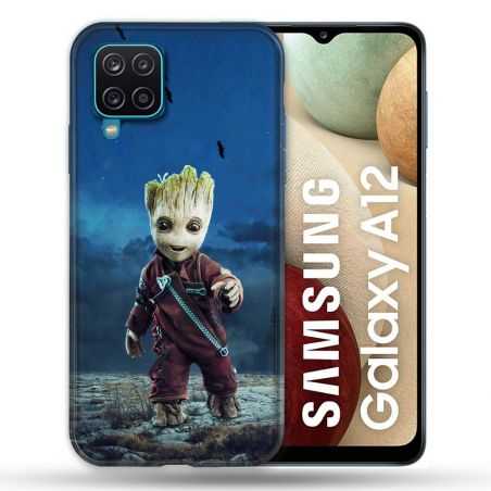 Coque Pour Samsung Galaxy A12 Groot Bleu