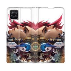 Housse Cuir Portefeuille Pour Samsung Galaxy A12 Arcane Jynx Sœur