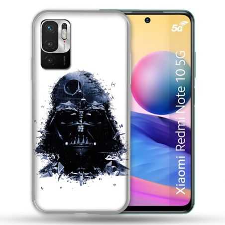 Coque Pour Xiaomi Redmi Note 10 5G Star Wars - Dark Vador Blanc