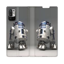Housse Cuir Portefeuille Pour Redmi Note 10 5G Star Wars - R2D2