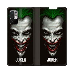 Housse Cuir Portefeuille Pour Redmi Note 10 5G Joker Noir