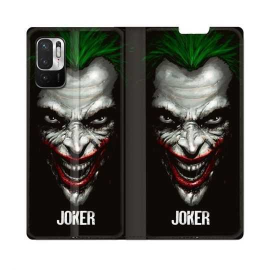 Housse Cuir Portefeuille Pour Redmi Note 10 5G Joker Noir