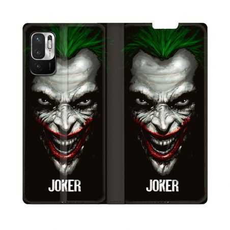 Housse Cuir Portefeuille Pour Redmi Note 10 5G Joker Noir