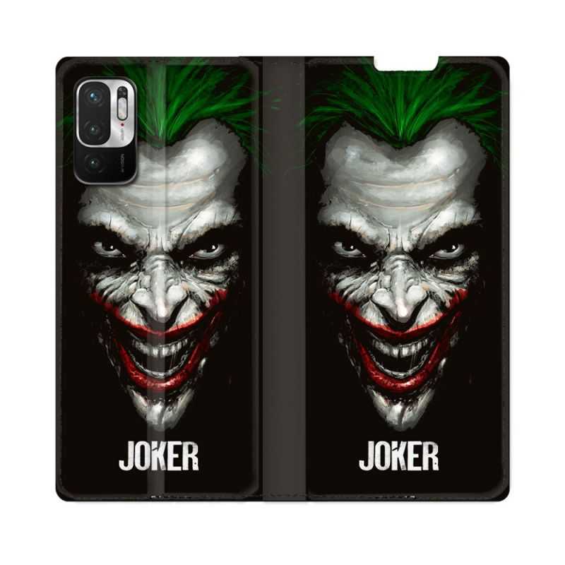 Housse Cuir Portefeuille Pour Redmi Note 10 5G Joker Noir