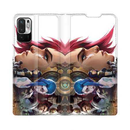 Housse Cuir Portefeuille Pour Redmi Note 10 5G Arcane Jynx Sœur