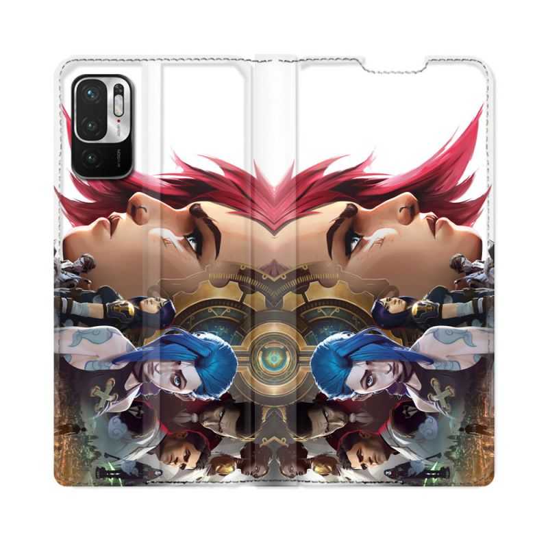 Housse Cuir Portefeuille Pour Redmi Note 10 5G Arcane Jynx Sœur