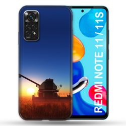 Coque Pour Xiaomi Redmi Note 11 / 11S Agriculture Moissonneuse Soleil